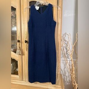 Akris Punto Navy Blue Sleeveless Dress